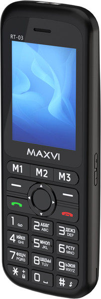 Изображение товара Мобильный телефон Maxvi RT-03 с док-станцией (черный)
