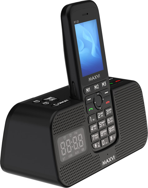 Изображение товара Мобильный телефон Maxvi RT-03 с док-станцией (черный)