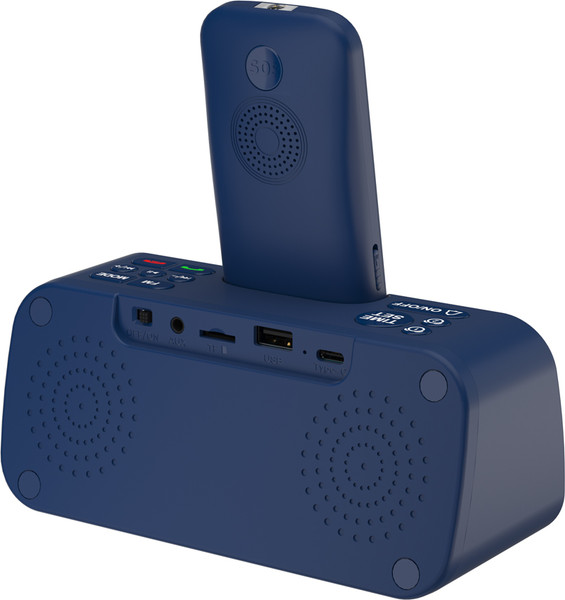 Изображение товара Мобильный телефон Maxvi RT-03 с док-станцией (синий)