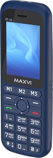 Изображение товара Мобильный телефон Maxvi RT-03 с док-станцией (синий)