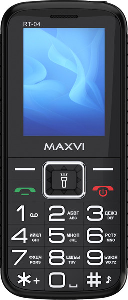 Изображение товара Мобильный телефон Maxvi RT-04 с док-станцией (черный)