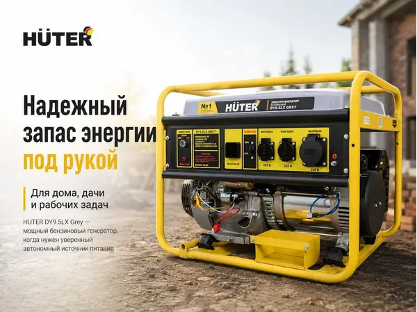 Изображение товара Инверторный генератор Huter Grey DY9.5LX (64/1/140)