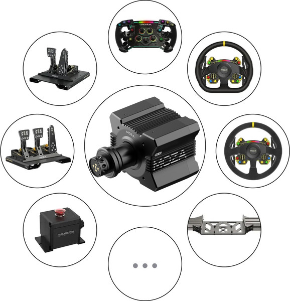 Изображение товара База для игрового руля MOZA R9 V3 Direct Drive Wheelbase RS080 / MZ59