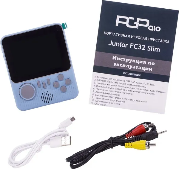 Изображение товара Игровая приставка PGP AIO Junior FC32a Slim / PktP28 (голубой)
