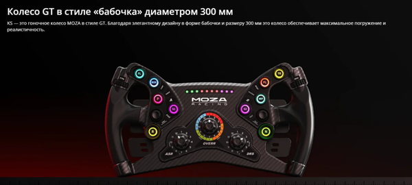 Изображение товара Игровой руль MOZA KS Steering Wheel RS047 / MZ9