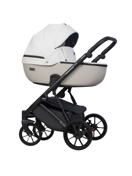 Изображение товара Детская универсальная коляска Riko Montana X Ecco 2 в 1 Basic (белый/светло-серый)