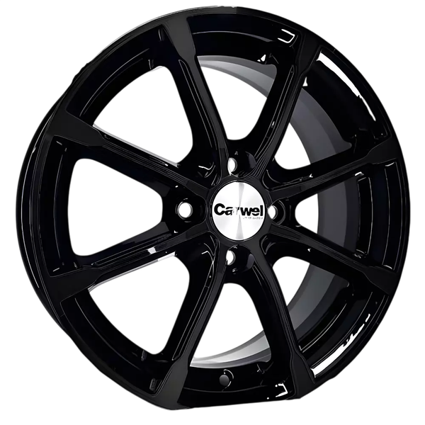 Изображение товара Литой диск Carwel Бета 15x6" 4x100мм DIA 54.1мм ET 46мм BK