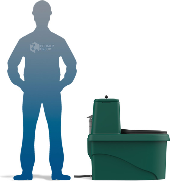 Изображение товара Портативный биотуалет Polimer-Group DTS2 (зеленый)