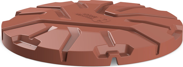 Изображение товара Крышка для колодца Polimer-Group Роса-2 / DK2S11 (коричневый)