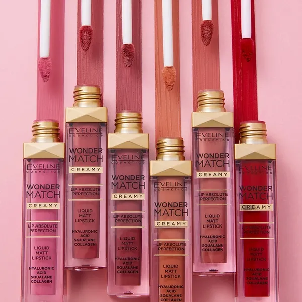 Изображение товара Жидкая помада для губ Eveline Cosmetics Wonder match тон 06 (6.8мл)
