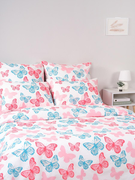 Изображение товара Комплект постельного белья Веселина Флай 2сп Евро 70x70 / 20713-1+21141-20