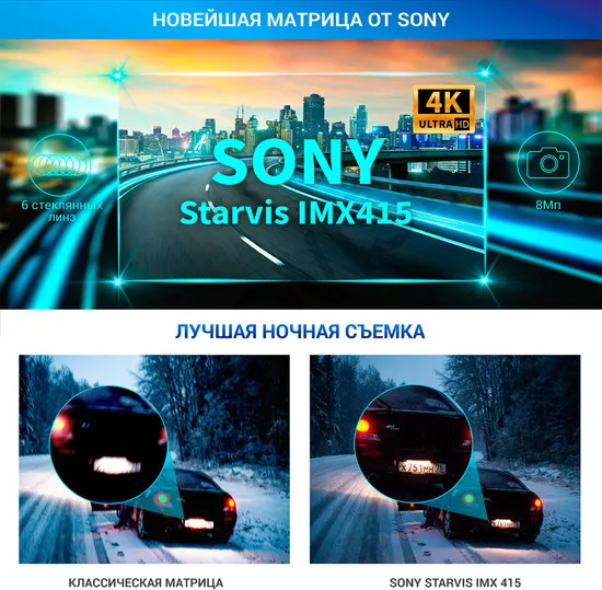 Изображение товара Автомобильный видеорегистратор TrendVision Hybrid Signature Real 4K