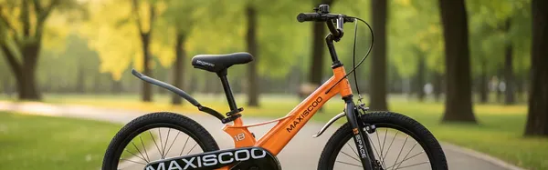 Изображение товара Детский велосипед Maxiscoo Space Стандарт 16 2026 / MSC-S1652 (оранжевый глянцевый, разобранный, в коробке)