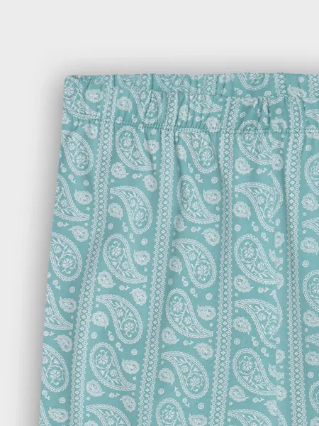 Изображение товара Бриджи домашние Mark Formelle 522241 (р.164/170-114, пейсли на бирюзовом)