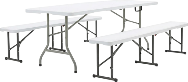 Изображение товара Комплект складной мебели Sundays AC-Z180/AC-ZD183C (белый)