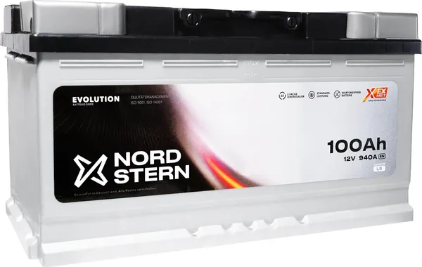 Изображение товара Автомобильный аккумулятор Nord Stern Evolution R+ / NS1000S (100 А/ч)