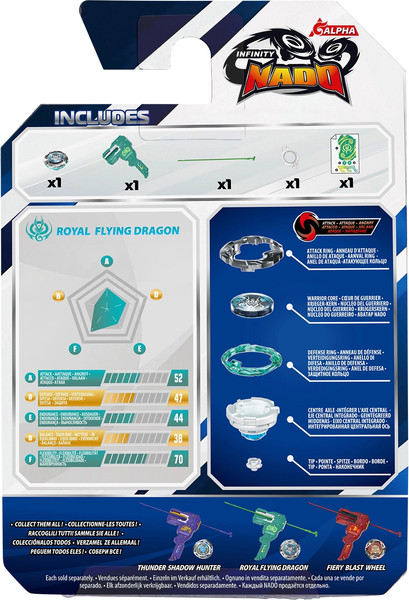 Изображение товара Игровой набор Infinity Nado Волчок Трайб Классик Royal Flying Dragon / 71065