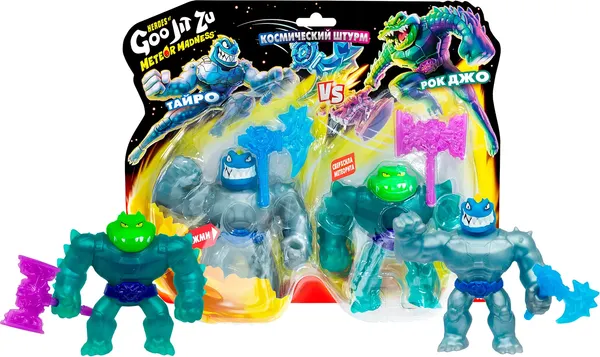 Изображение товара Набор сквишей GooJitZu Тайро VS Рок Джо Метеор Мэднесс В / 71042