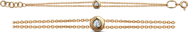 Изображение товара Браслет из желтого золота Кристалл CM77400226773 (р.19)