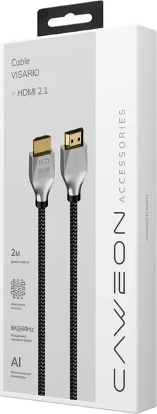 Изображение товара Кабель CAWEON Visario CCI-2M (2м, серый)