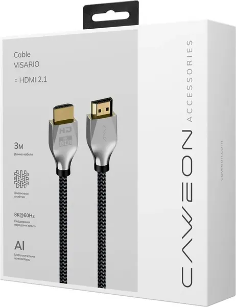 Изображение товара Кабель CAWEON Visario CCI-3M (3м, серый)