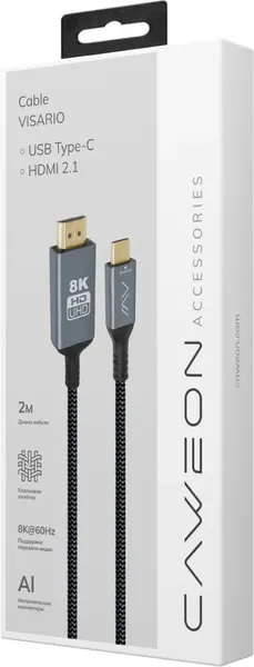 Изображение товара Кабель/переходник CAWEON Visario ACB-2M (2м, серый)