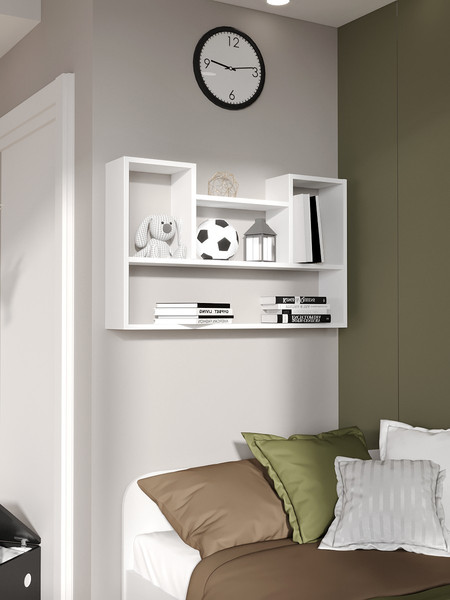 Изображение товара Полка Артём-Мебель Кунжут СН-129.08  (белый)