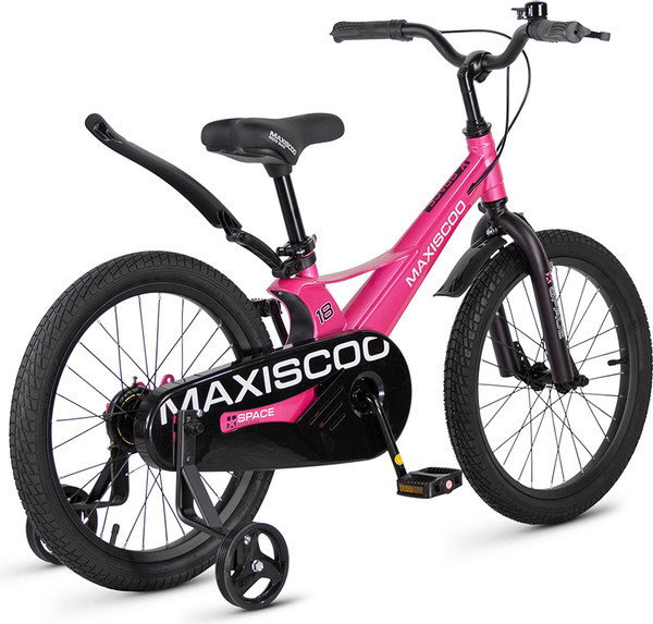 Изображение товара Детский велосипед Maxiscoo Space Стандарт 18 2026 / MSC-S1853 (розовый глянцевый)