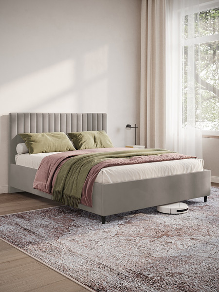 Изображение товара Полуторная кровать Mio Tesoro Ingrid 140x200 (велутто латте)