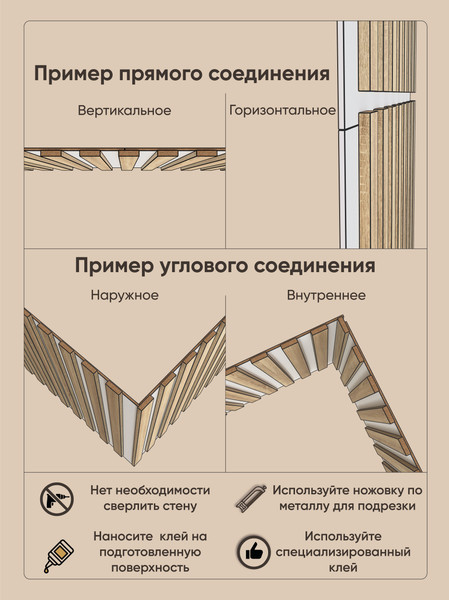 Изображение товара Реечная панель Mio Tesoro 612х612х18-8 1.01.02.01.3.4 (сонома/серый)