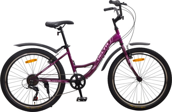 Изображение товара Велосипед DeltA Fiesta 24024 (24, фиолетовый, разобранный, в коробке)