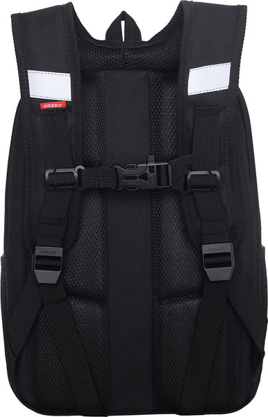 Изображение товара Школьный рюкзак Grizzly RAw-695-9 (черный/салатовый)