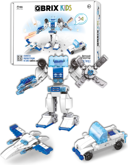 Изображение товара Конструктор QBRIX Галактикс 3в1 / 32102