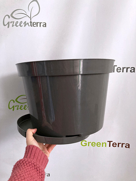 Изображение товара Вазон GreenTerra Фикус 20 380x250мм (20л, графит)