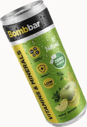 Изображение товара Энергетический напиток Bombbar Vitamins & Minerals Яблоко (12x330мл)