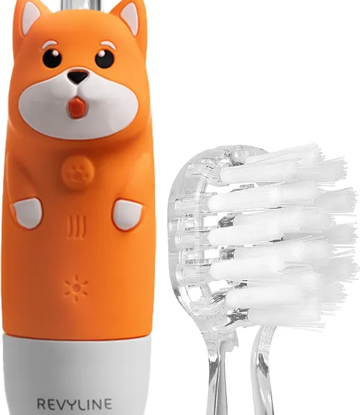 Изображение товара Детская звуковая зубная щетка Revyline RL 025 Baby Dog / 8618 (оранжевый)