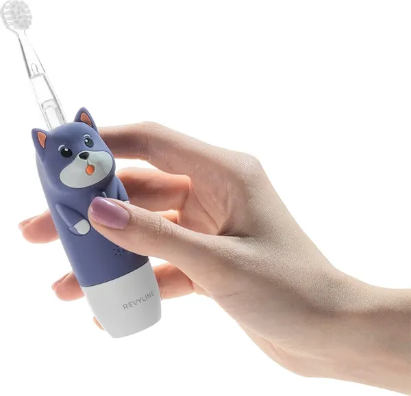 Изображение товара Детская звуковая зубная щетка Revyline RL 025 Baby Dog / 8617 (голубой)