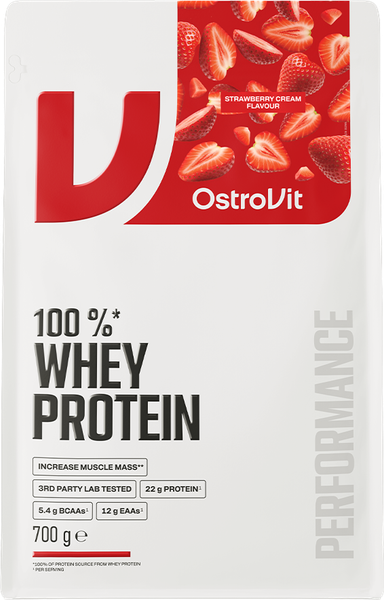 Протеин OstroVit 100% Whey Protein (700г, клубника-сливки) — фото 5