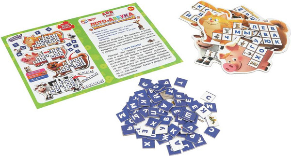 Изображение товара Развивающая игра Умные игры Удивительные животные. Лото-азбука / 4630395016858