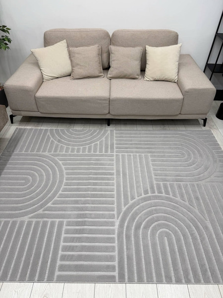 Изображение товара Ковер Radjab Carpet Сканди Сизаль Прямоугольник 10946A (1.6x2.3, Grey/Grey)