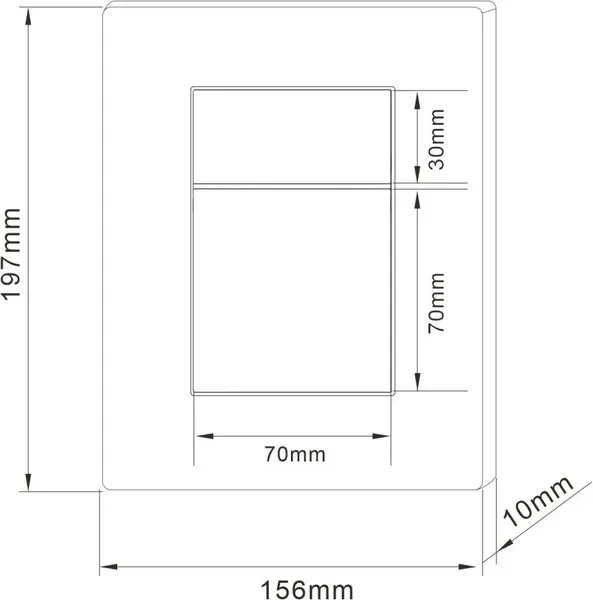 Изображение товара Кнопка для инсталляции Abber AC0123MB (черный матовый)