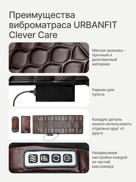 Изображение товара Массажный коврик CleverCare Urbanfit CC-558FF 