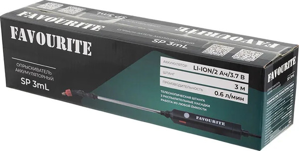 Изображение товара Опрыскиватель аккумуляторный Favourite SP 3mL / 150000300