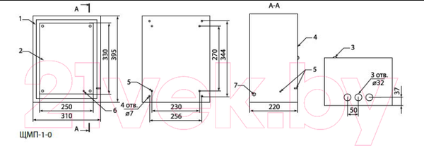 Изображение товара Щит с монтажной панелью TDM SQ0905-0059