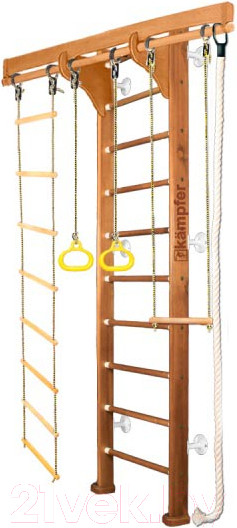 Изображение товара Детский спортивный комплекс Kampfer Wooden Ladder Wall (3м, ореховый/белый)