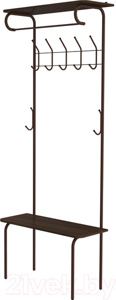 Изображение товара Секция в прихожую Sheffilton SHT-HW1 (коричневый муар/венге)