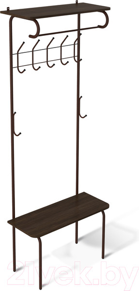 Изображение товара Секция в прихожую Sheffilton SHT-HW1 (коричневый муар/венге)