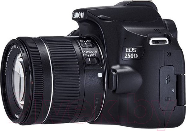 Изображение товара Зеркальный фотоаппарат Canon EOS 250D Kit EF-S 18-55mm IS STM / 3454C002 (черный)