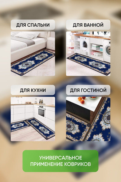 Изображение товара Набор ковриков Kiminy М005 (2шт)