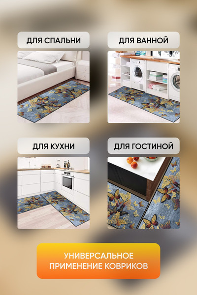 Изображение товара Набор ковриков Kiminy М009 (2шт)